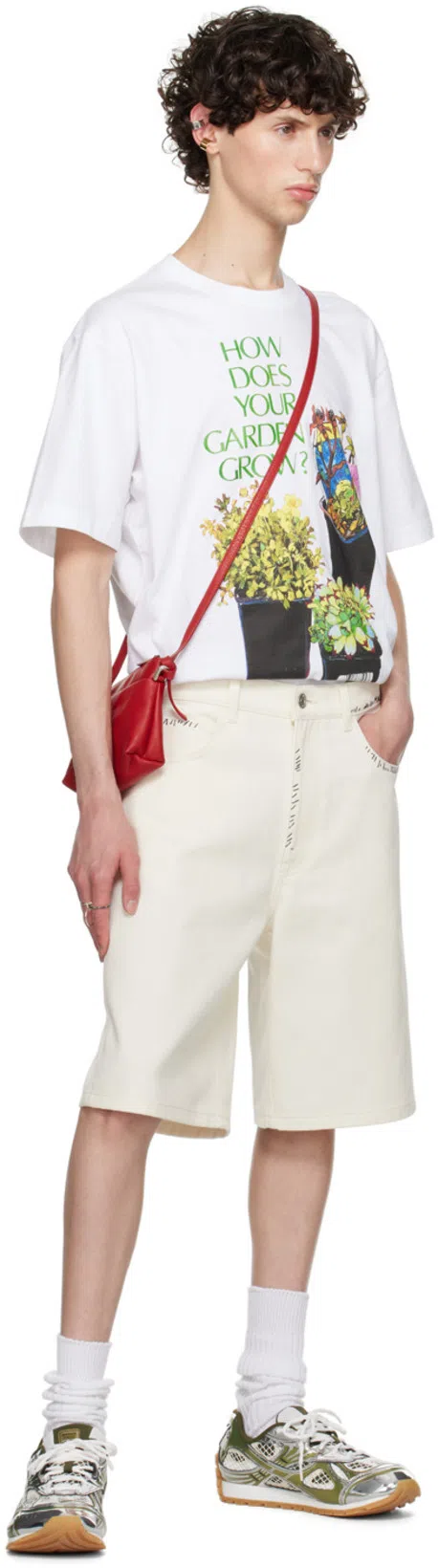 MARNI Bermuda Shorts In Lily White