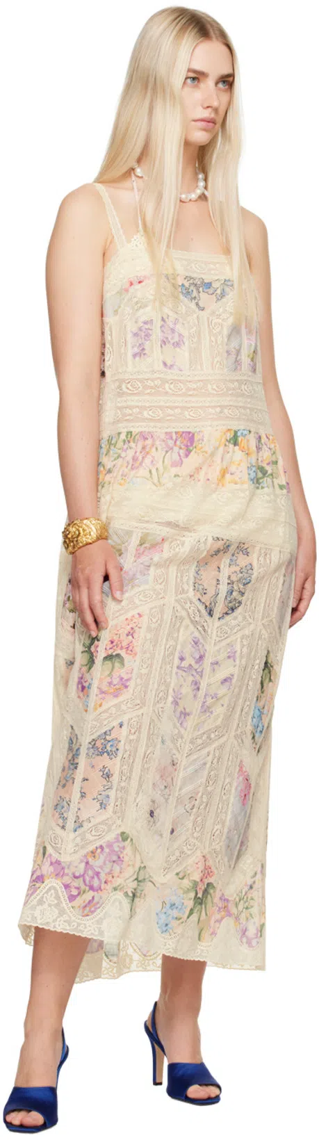 ZIMMERMANN Acacia Lace Mini Dress In Multicolour