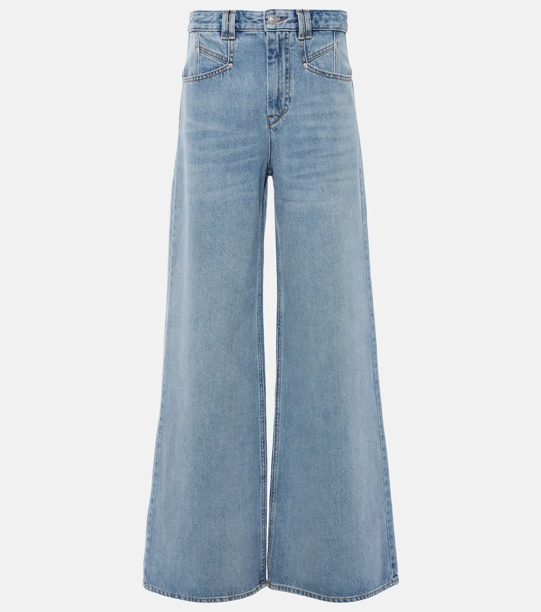 ISABEL MARANT Wide Ice Blue Jeans Women