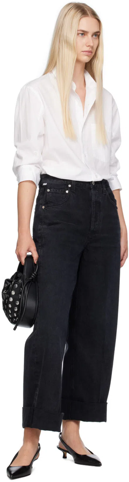 CITIZEN OF HUMANITY Citizens Of Humanity Paloma Wide-leg Corduroy Jeans In Black