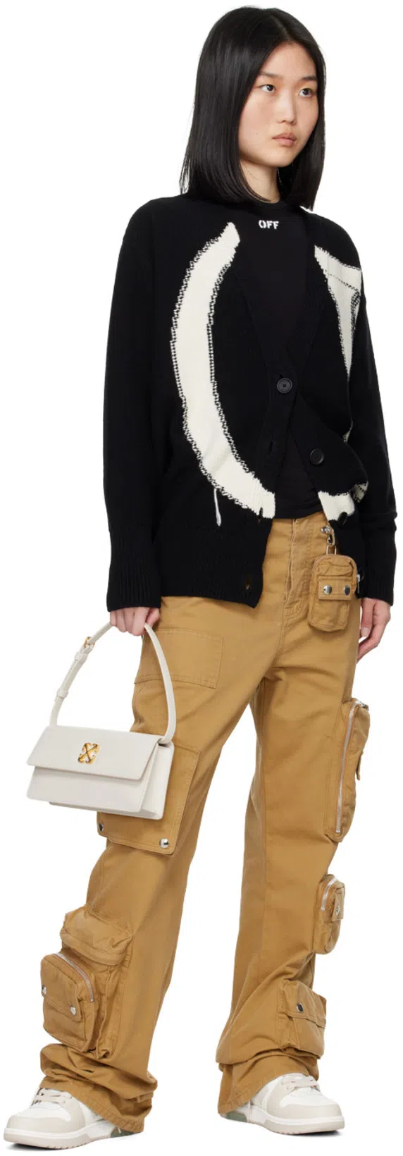 OFF-WHITE Off White Out Of Office Leather Sneakers In Neutral