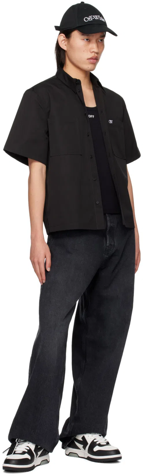 OFF-WHITE Off White™ Black Baseball Cap With Logo