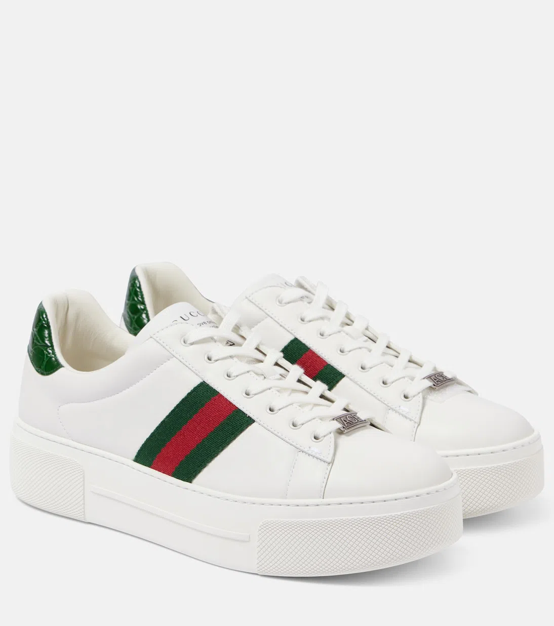 GUCCI Women Ace Leather Sneakers In Multi
