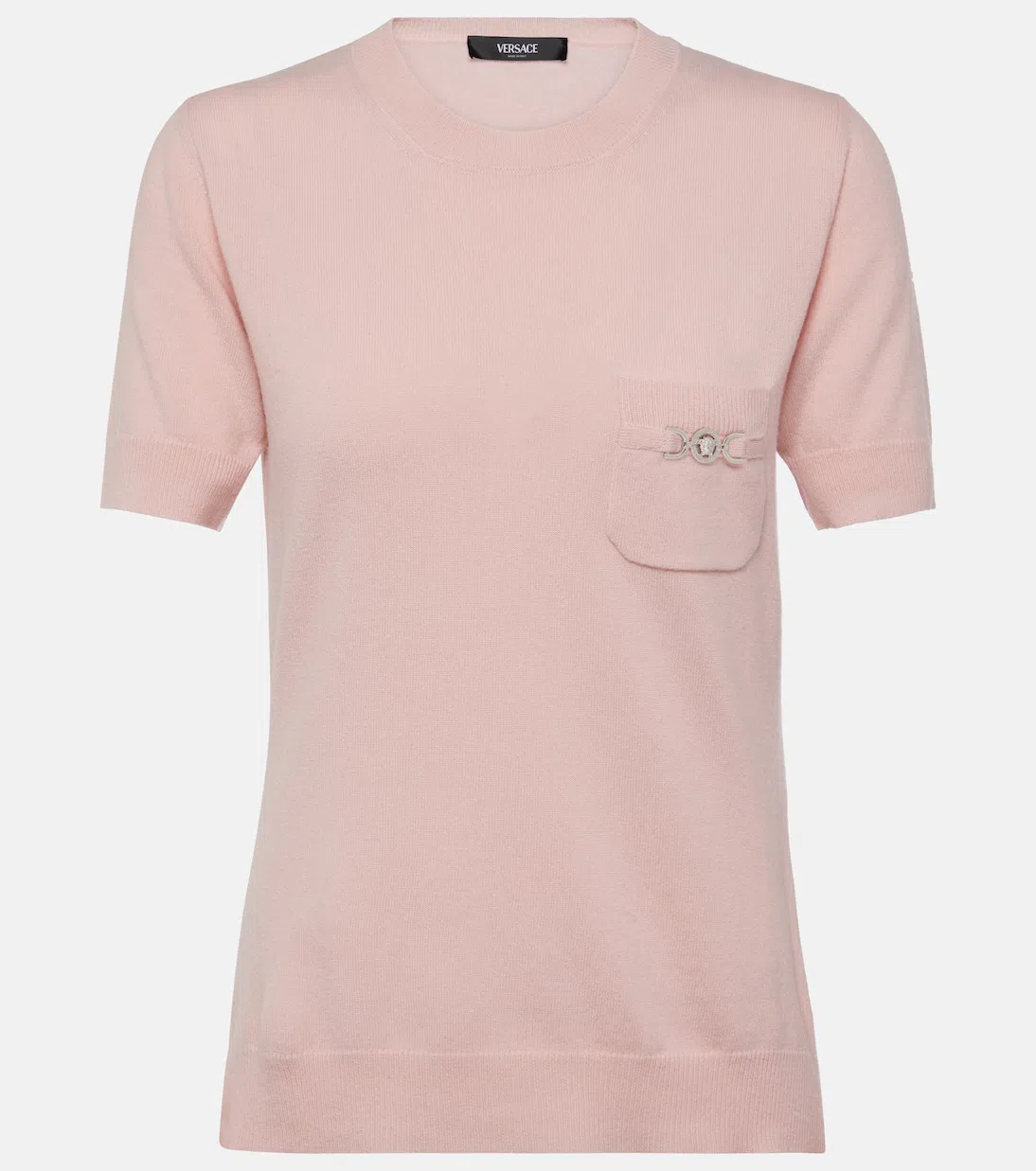 VERSACE Medusa Patent Leather Mules In Pink