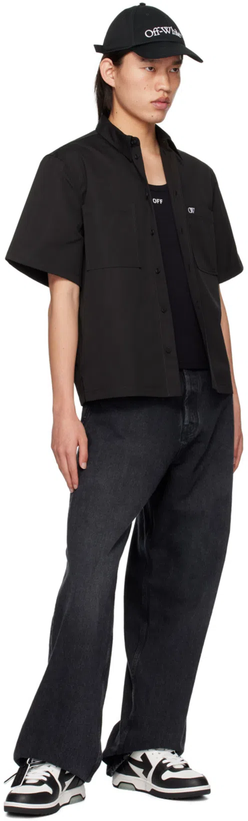 OFF-WHITE Off White™ Black Baseball Cap With Logo