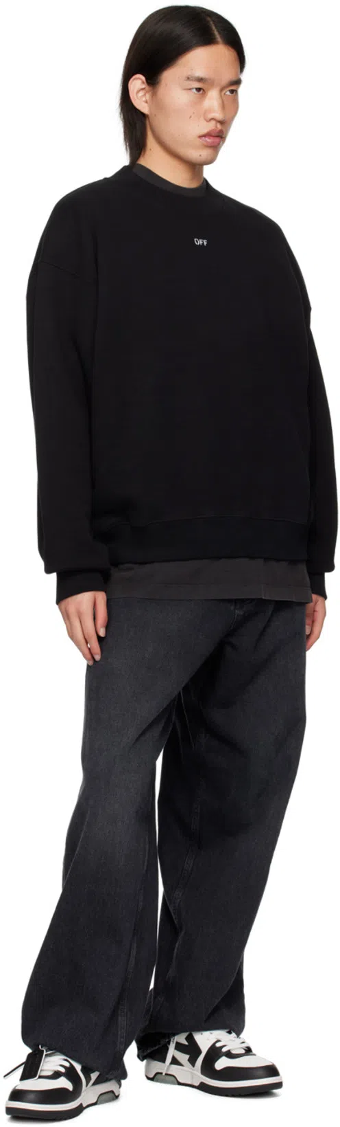 OFF-WHITE Dotted Arrow Diagonal Skate Sweatshirt In Multi