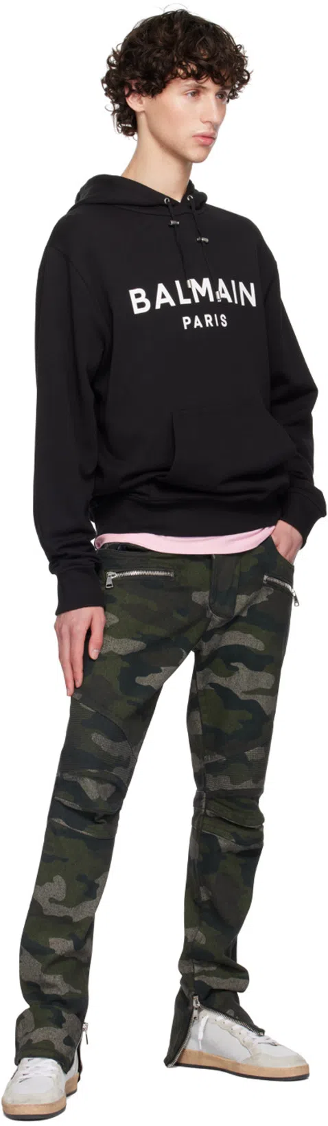 BALMAIN Round Neck Sweatshirt In Black