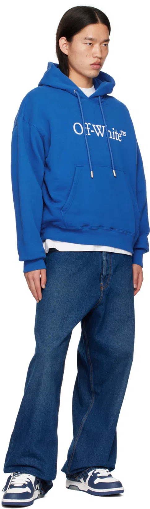 OFF-WHITE Man Sweatshirt Blue Size L Cotton