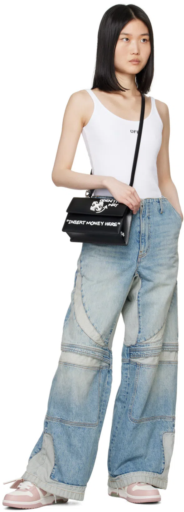 OFF-WHITE Off White Out Of Office Leather Sneakers In Animal Print