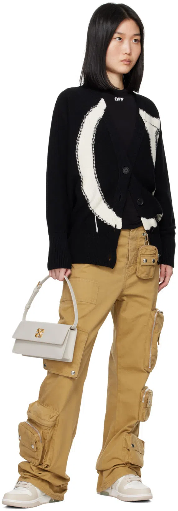 OFF-WHITE Off White Out Of Office Leather Sneakers In Neutral