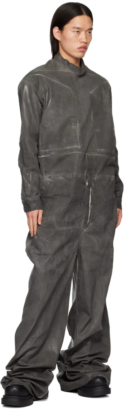 RICK OWENS Black Bauhaus Bogun Boots In 09 Black