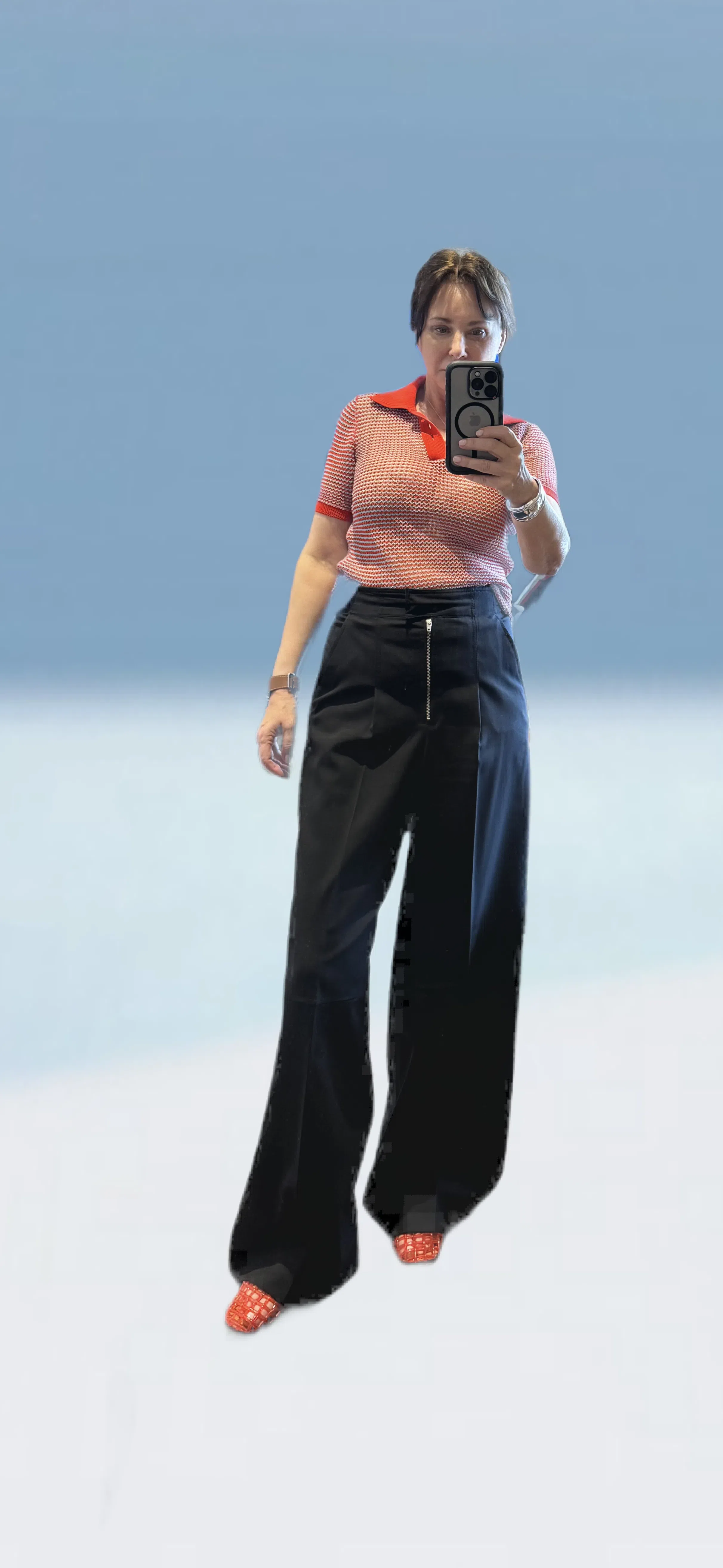 KHAITE The Marine Wide-leg Trousers In Black Fabric