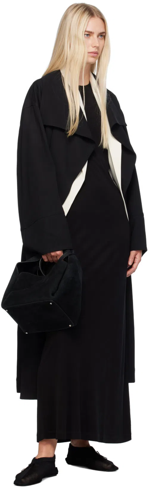 TOTÊME Toteme Knitted Ballet Flats In Black