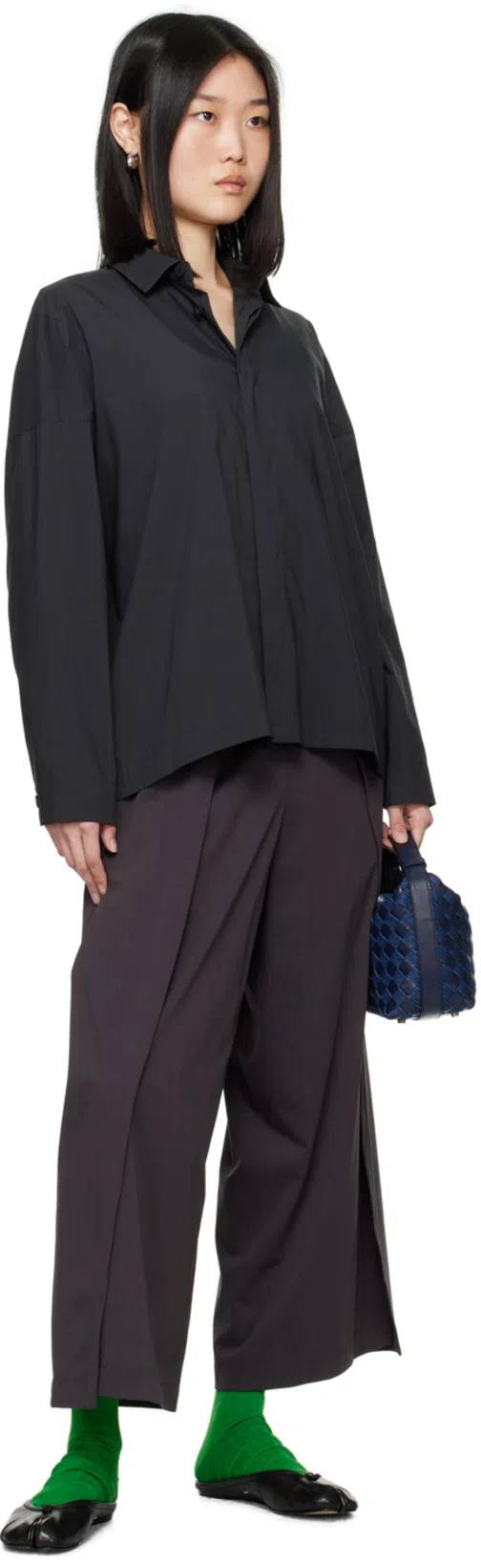 MAISON MARGIELA Tabi Calf Leather Flat Mules In Black