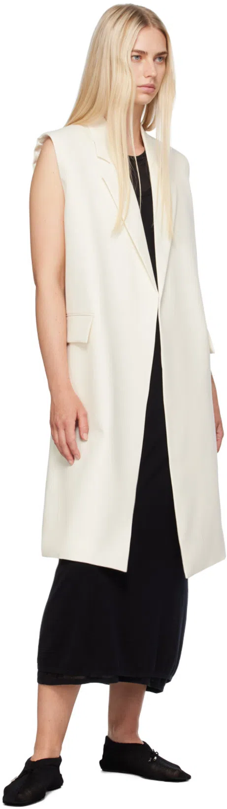 TOTÊME Toteme Knitted Ballet Flats In Black