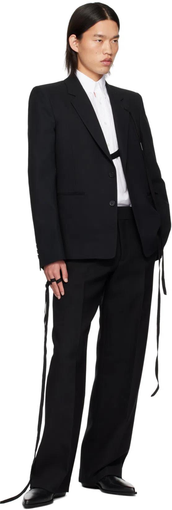 BURBERRY Black Three-pocket Trousers