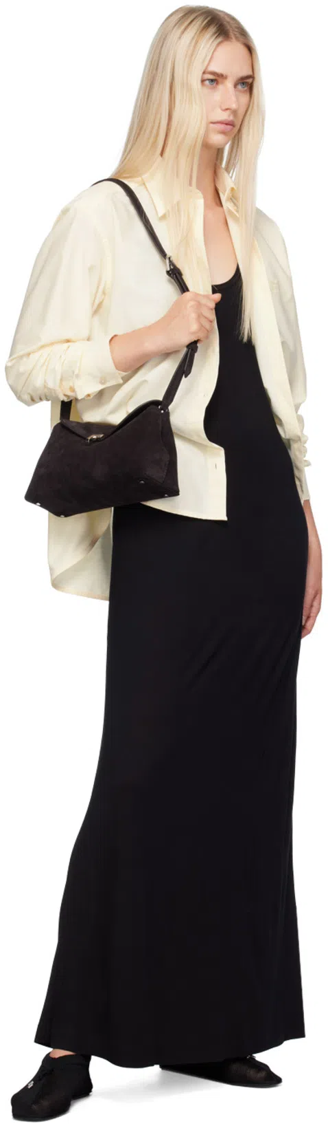 TOTÊME Toteme Knitted Ballet Flats In Black