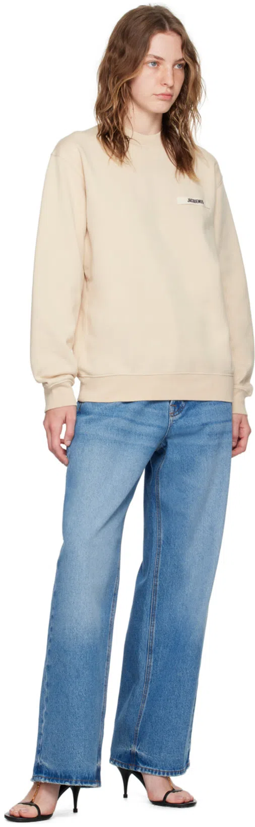 JACQUEMUS The Gros Grain Hoodie In Neutral