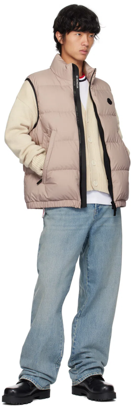 THOM BROWNE Rwb-stripe Cotton Pocket T-shirt White