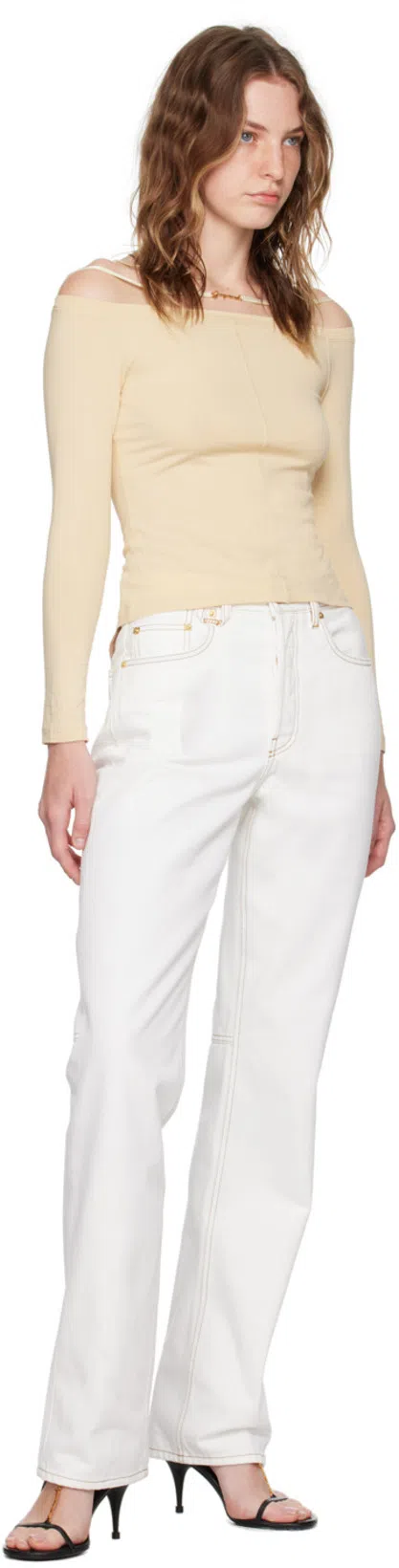 JACQUEMUS Jeans In White