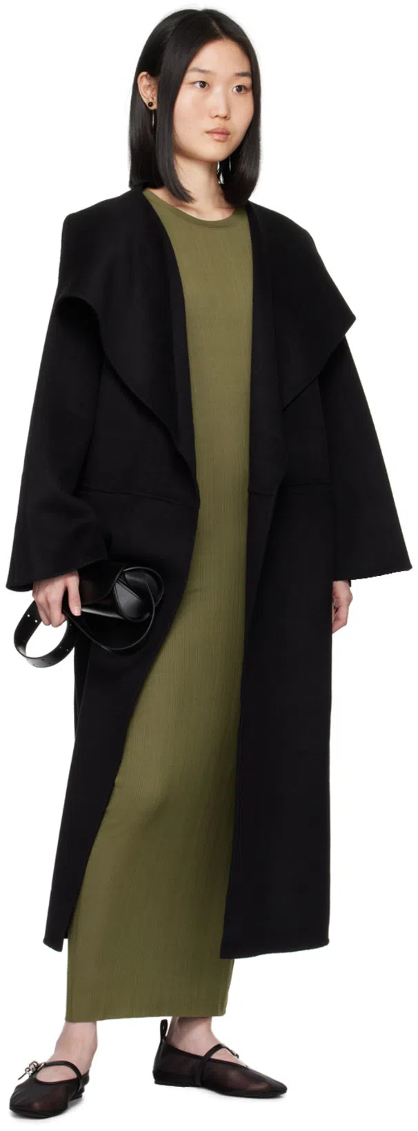 TOTÊME Toteme Signature Wool And Cashmere Coat In Black
