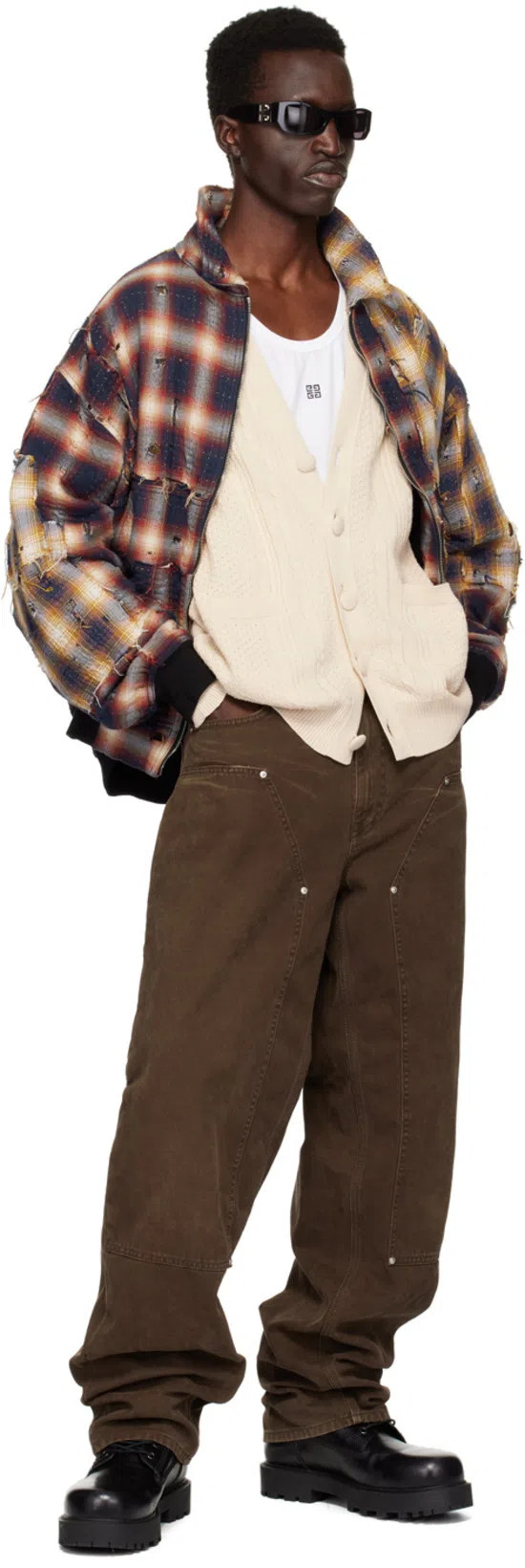 GIVENCHY Men's Storm Lace-up Boots In Black