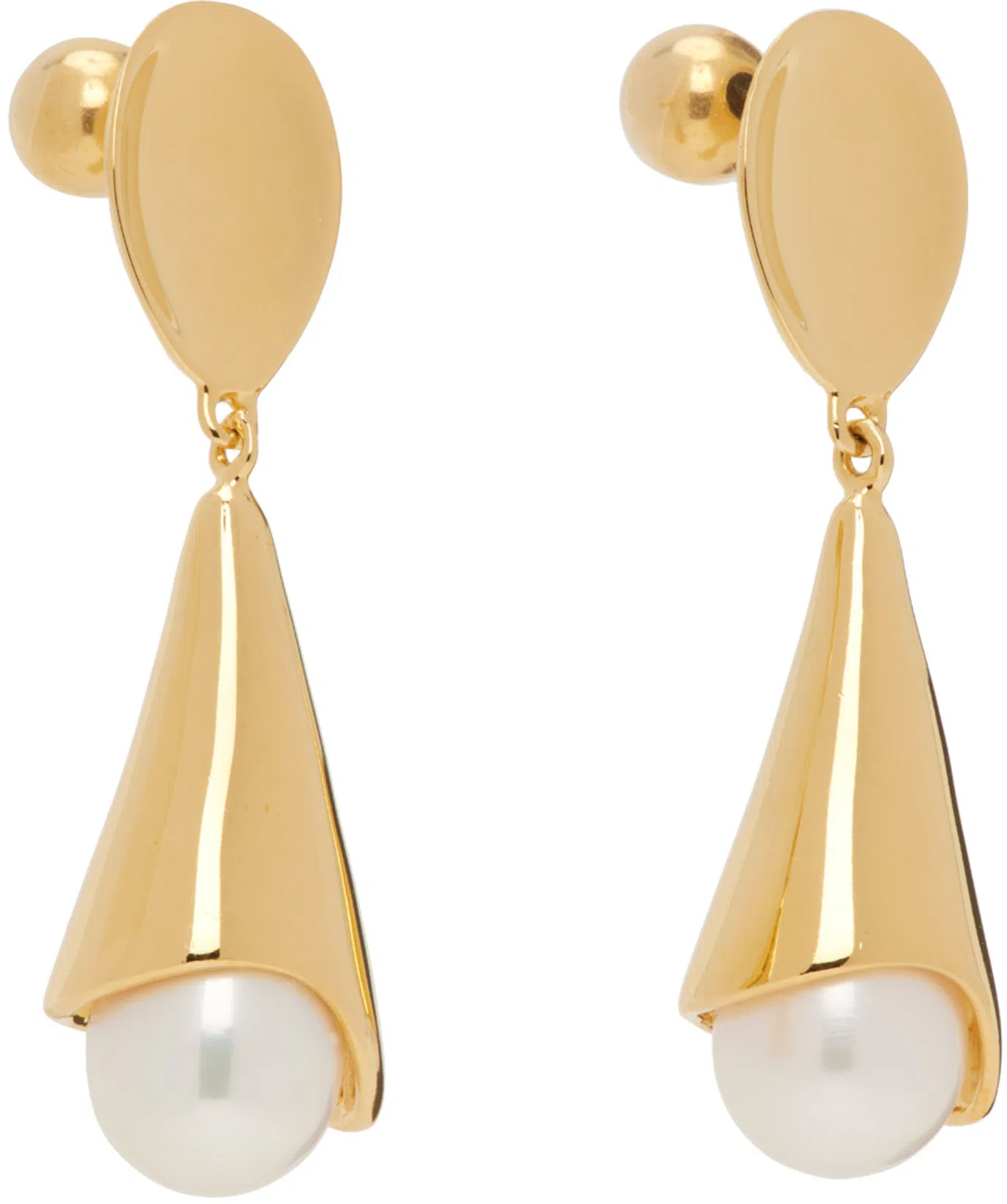 BOTTEGA VENETA Pinstripe Cotton Poplin Shirt In Beige