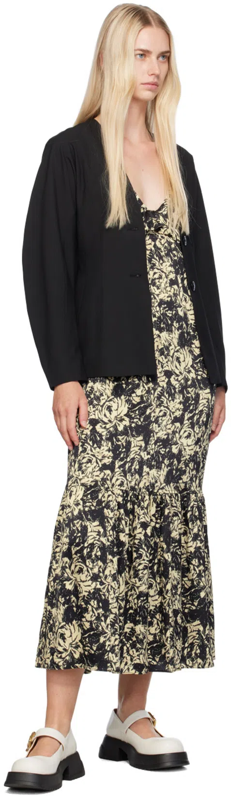 MARNI 20mm Mary Jane Leather Shoes In Lily White