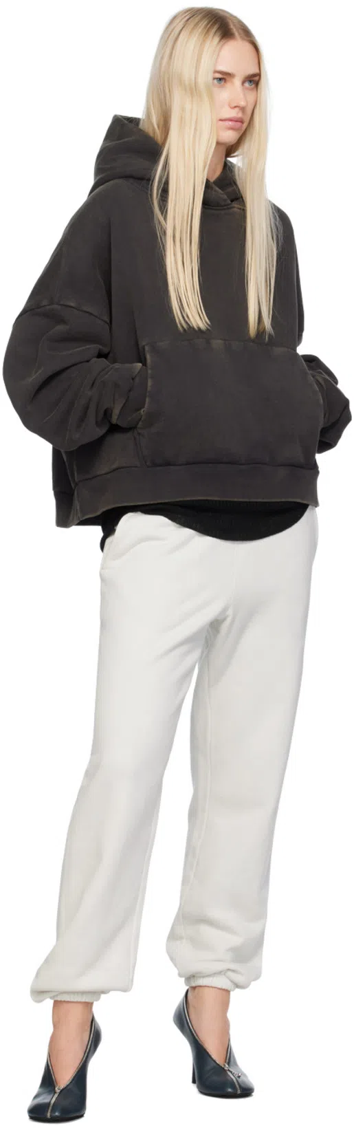 RIER Black Ribbed Tank Top In Black Silk