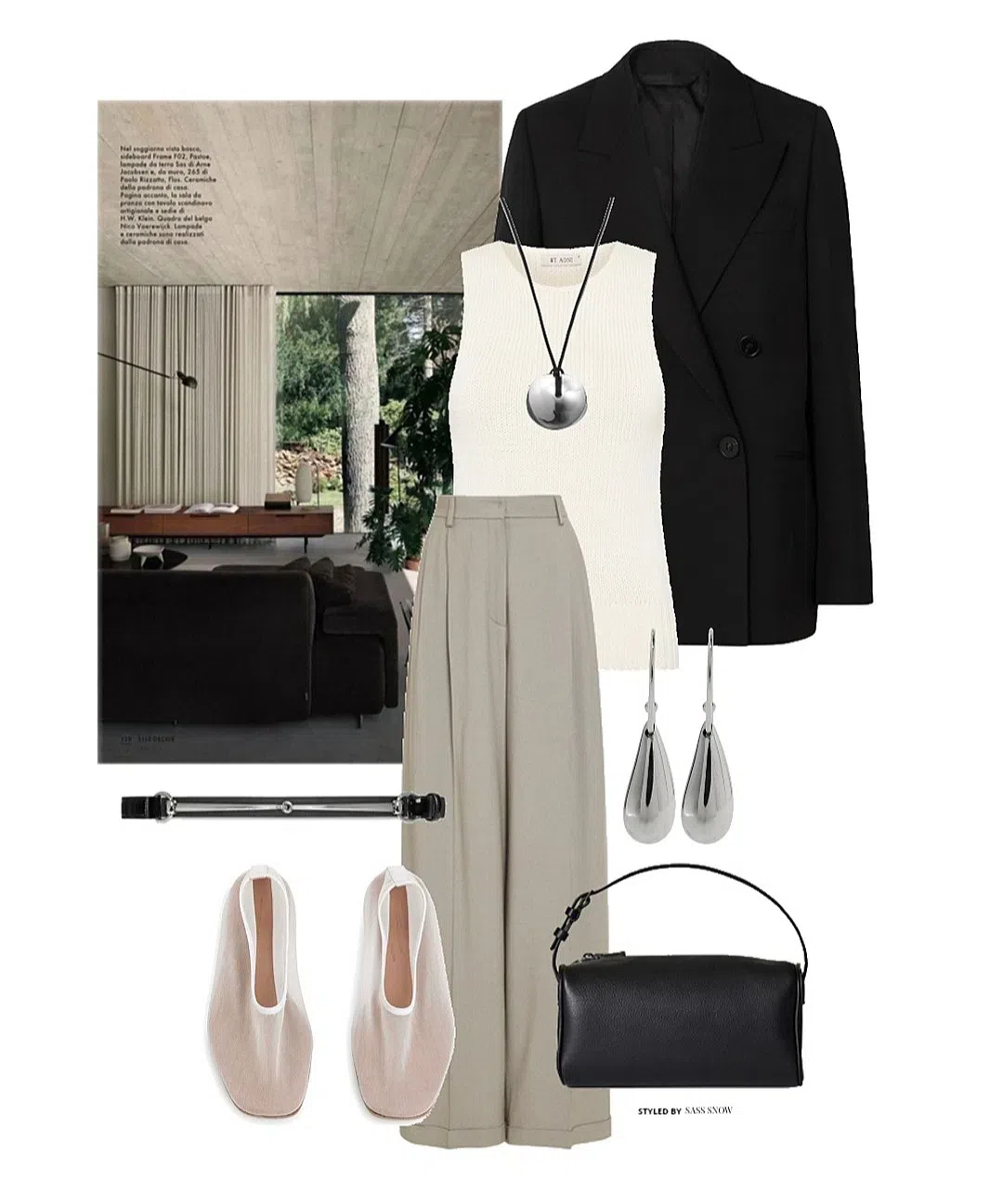 THE ROW White Sock Slippers In Purple