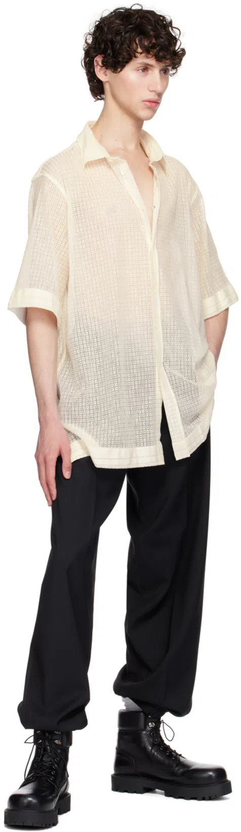 GIVENCHY Men's Storm Lace-up Boots In Black