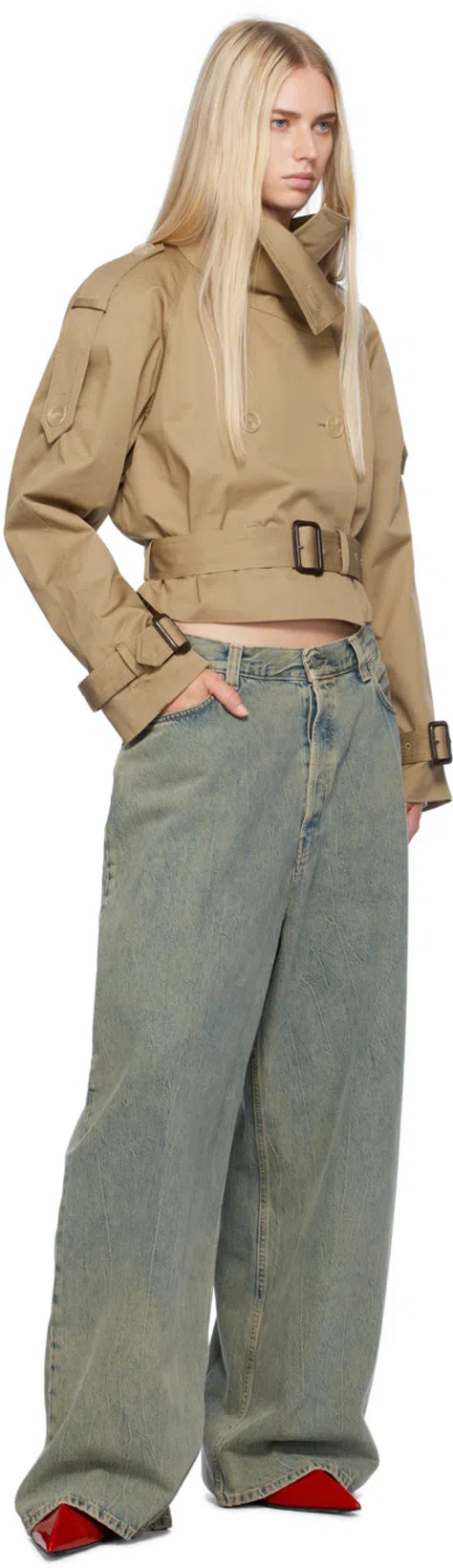 ACNE STUDIOS Red Leather Heels In Ack Red