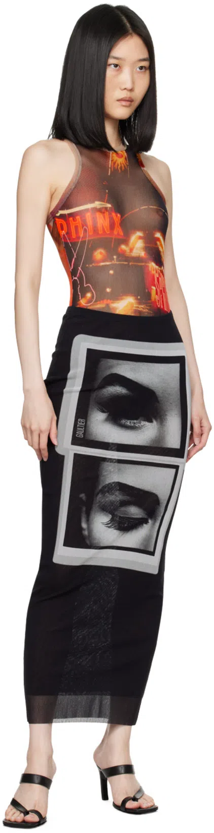 DRIES VAN NOTEN Black Thong Heeled Sandals In 900 Black