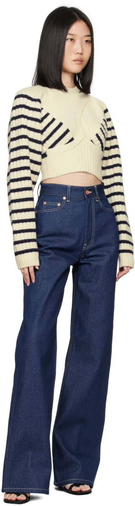 DRIES VAN NOTEN Black Thong Heeled Sandals In 900 Black