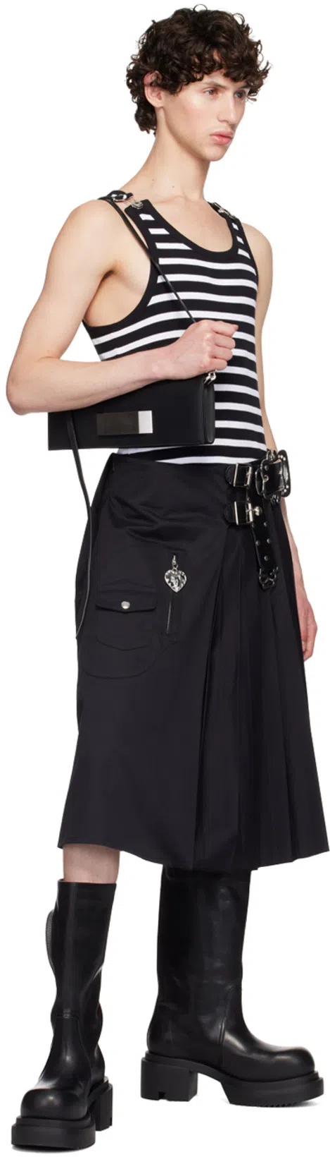 RICK OWENS Black Bauhaus Bogun Boots In 09 Black