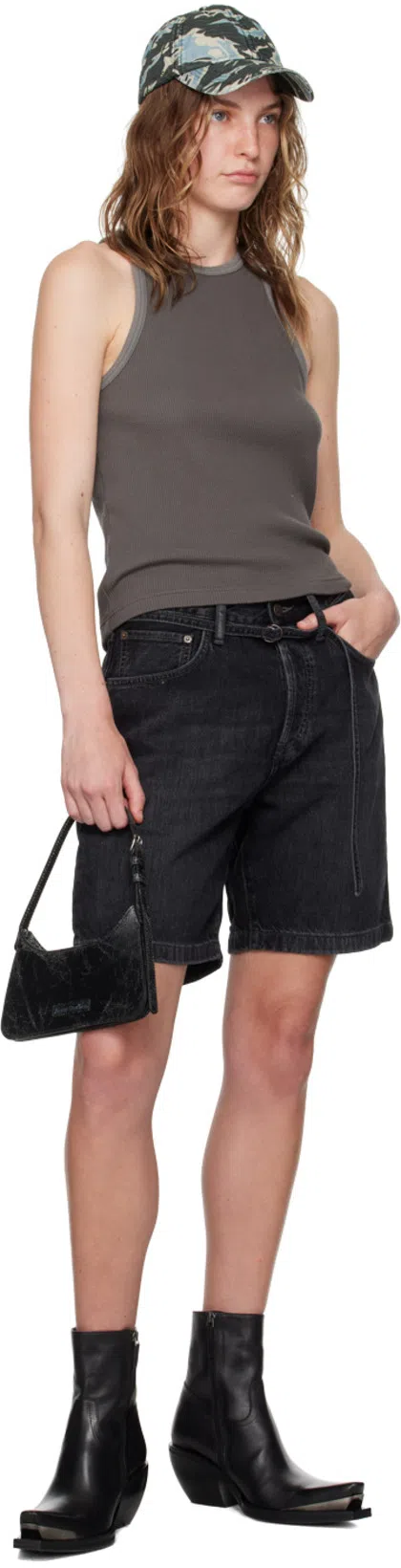 ACNE STUDIOS Platt Micro Shoulder Bag In Black