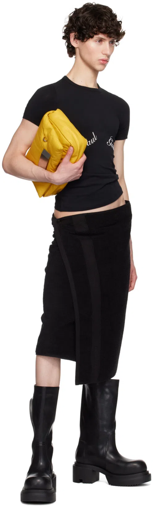 RICK OWENS Black Bauhaus Bogun Boots In 09 Black