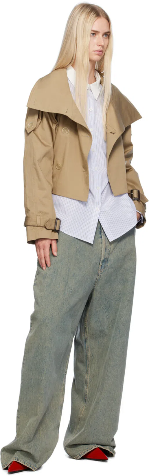 ACNE STUDIOS Red Leather Heels In Ack Red