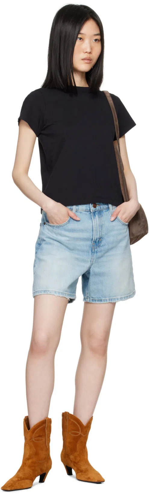 KHAITE Mae Short-sleeved T-shirt In Black