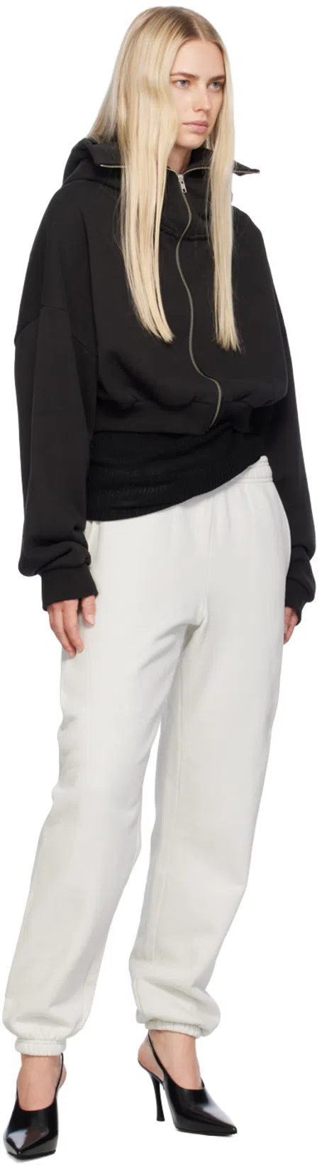 RIER Black Ribbed Tank Top In Black Silk