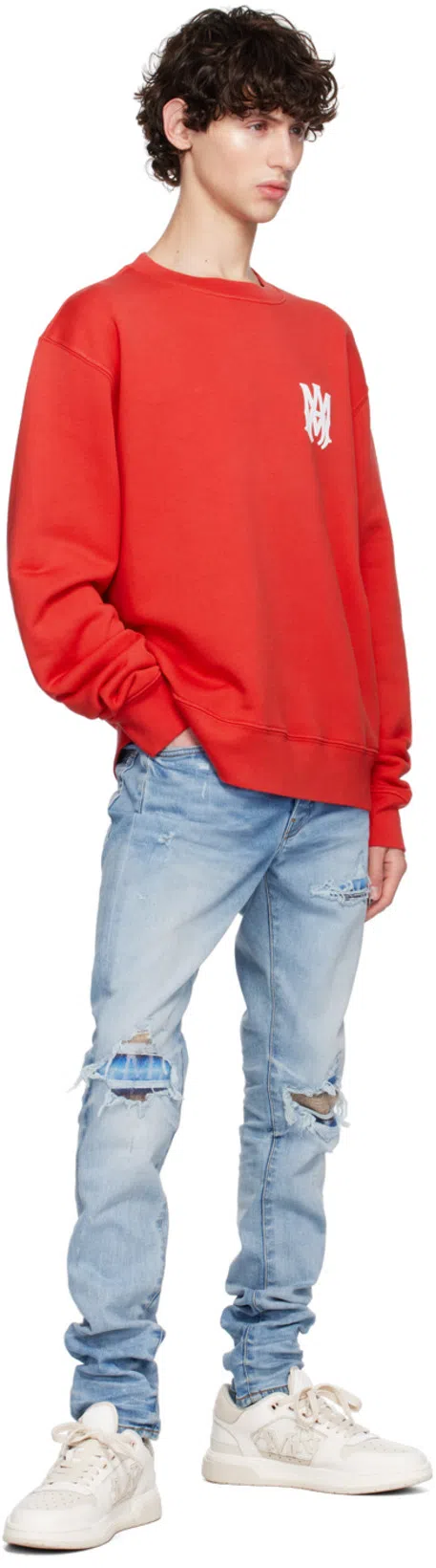 AMIRI Logo-embellished Low-top Sneakers In White