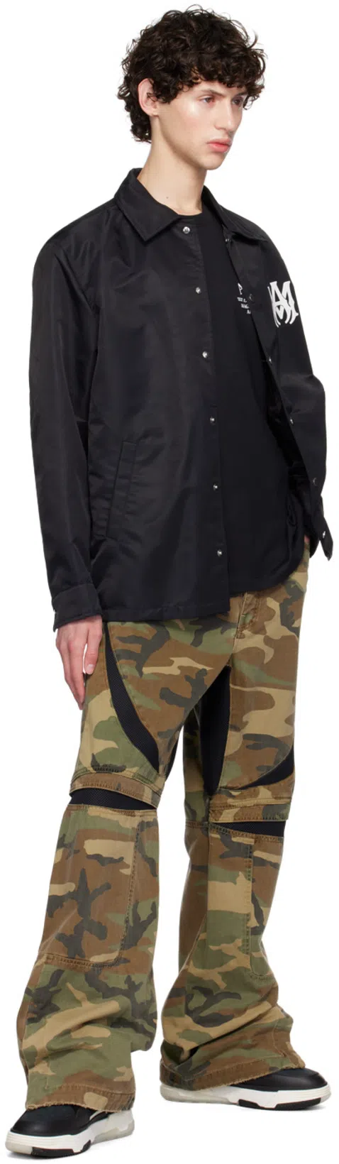 AMIRI Low Top Sneakers Contrast Sole Design In Black