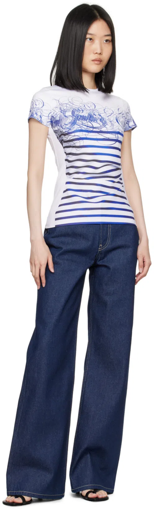 DRIES VAN NOTEN Black Thong Heeled Sandals In 900 Black