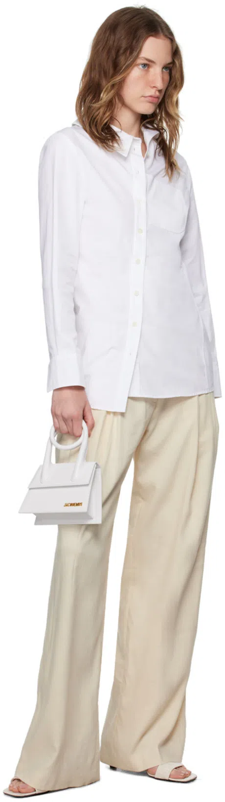 JACQUEMUS White Le Chiquito Noeud Crossbody Bag