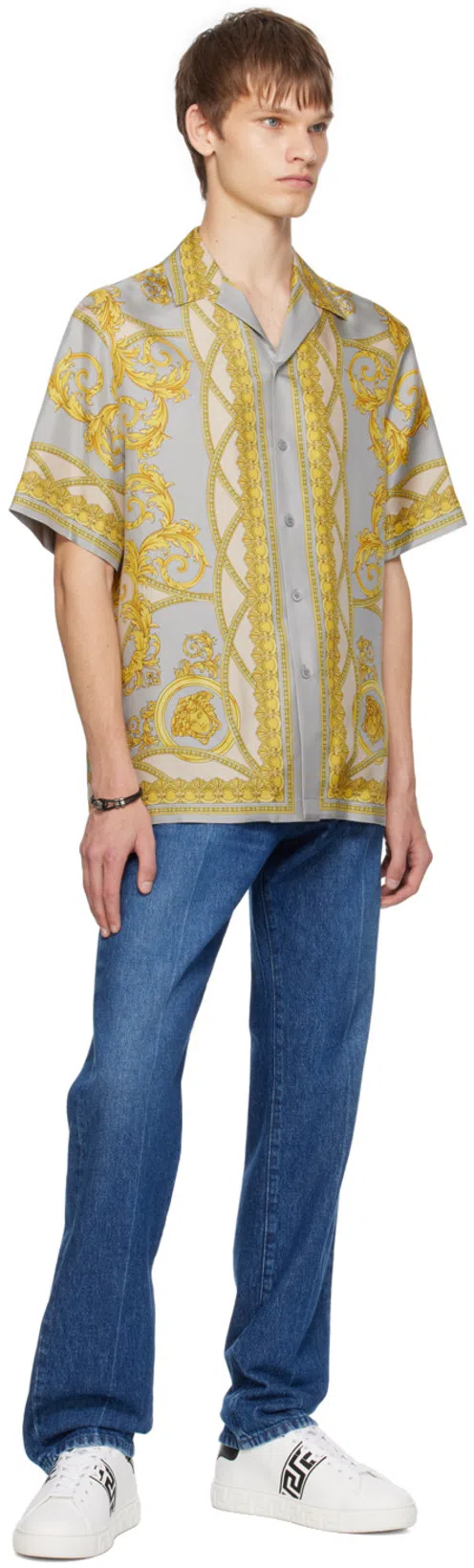 VERSACE Greca Low-top Sneakers In White