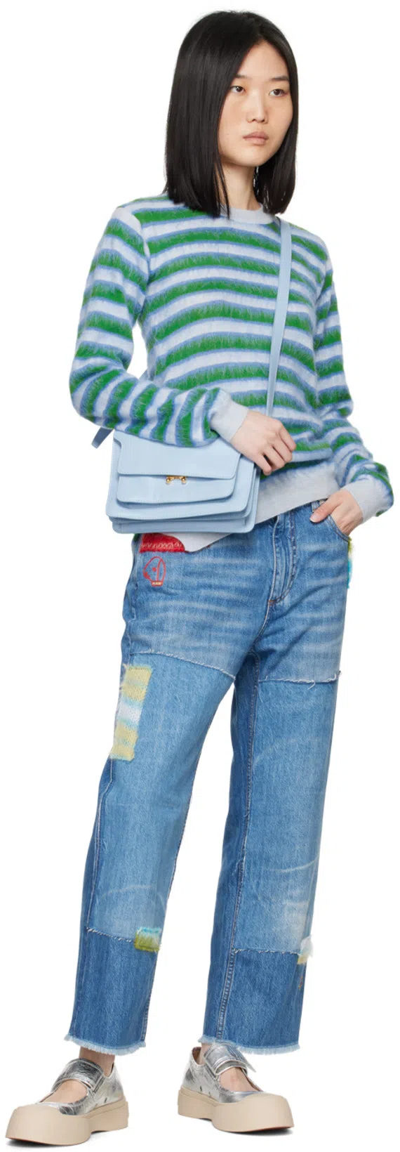 MARNI Minimalist White Sneakers With Wide Strap Closure