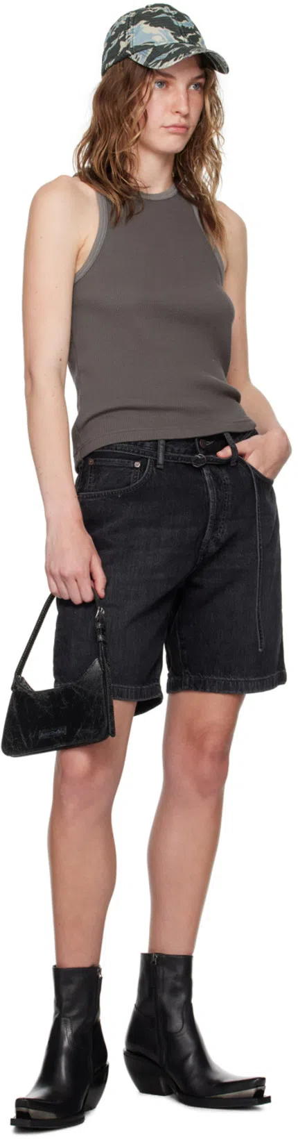 ACNE STUDIOS Platt Micro Shoulder Bag In Black