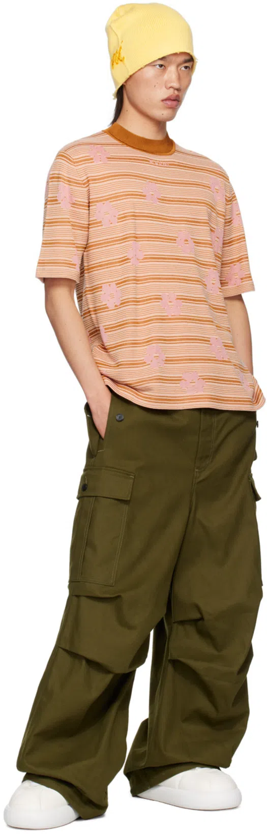 MARNI Minimalist White Leather Sneakers With Cushioned Sole