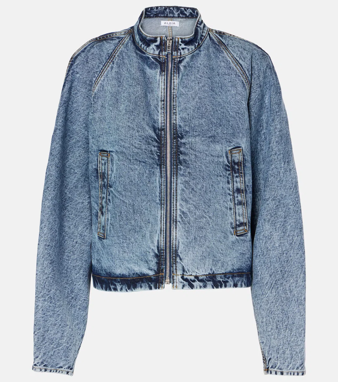 ALAÏA Round Jacket In Blue