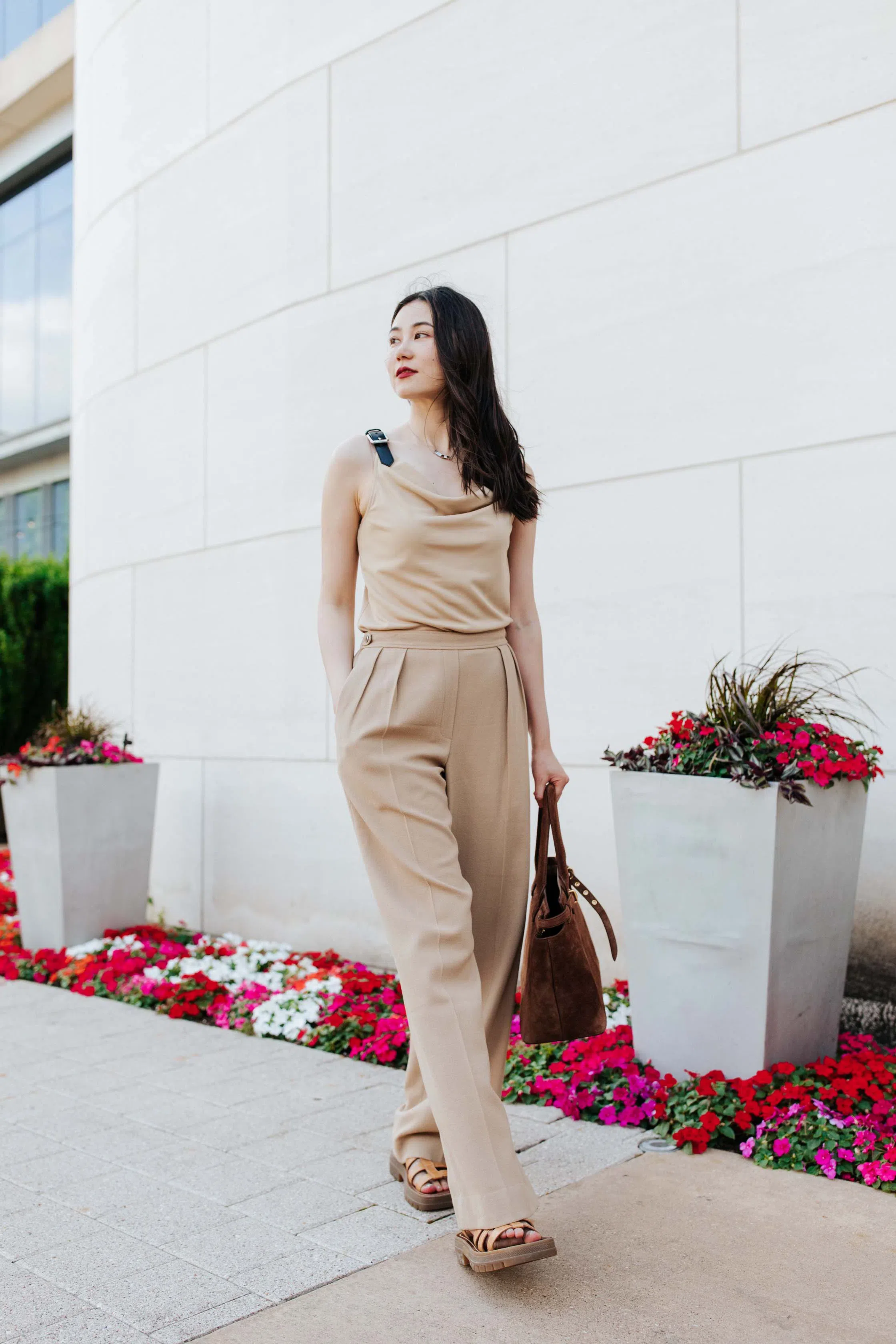 CELINE Gladiator Sandals In Brown
